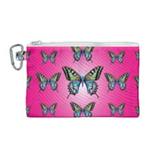 Butterfly Canvas Cosmetic Bag (medium) by Dutashop