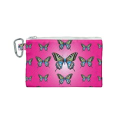 Butterfly Canvas Cosmetic Bag (small)