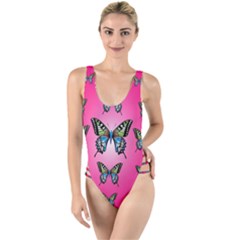 Butterfly High Leg Strappy Swimsuit