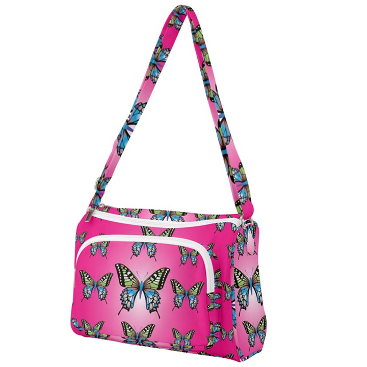 Butterfly Front Pocket Crossbody Bag