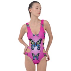 Butterfly Side Cut Out Swimsuit by Dutashop