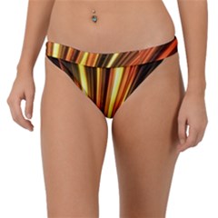 Energy Flash Futuristic Glitter Band Bikini Bottom