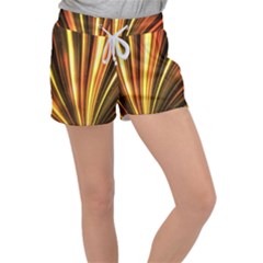 Energy Flash Futuristic Glitter Velour Lounge Shorts