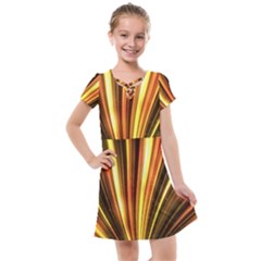 Energy Flash Futuristic Glitter Kids  Cross Web Dress by Dutashop