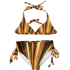 Energy Flash Futuristic Glitter Kids  Classic Bikini Set by Dutashop