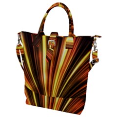 Energy Flash Futuristic Glitter Buckle Top Tote Bag by Dutashop