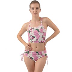 Floral Vintage Flowers Mini Tank Bikini Set