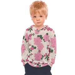 Floral Vintage Flowers Kids  Overhead Hoodie