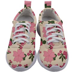 Floral Vintage Flowers Kids Athletic Shoes by Dutashop