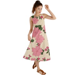 Floral Vintage Flowers Summer Maxi Dress