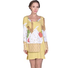 Ice Cream Dessert Summer Long Sleeve Nightdress by Dutashop