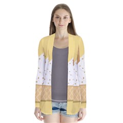 Ice Cream Dessert Summer Drape Collar Cardigan by Dutashop