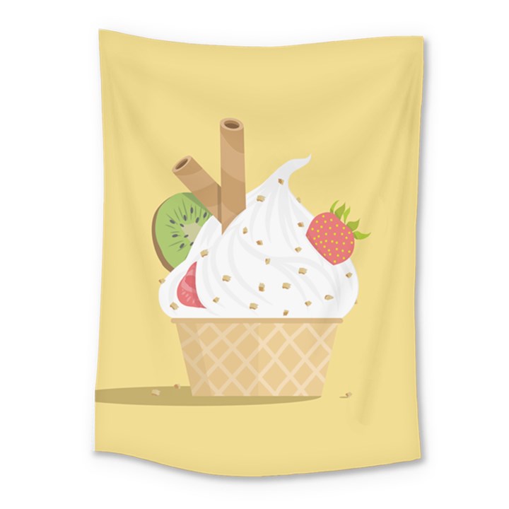 Ice Cream Dessert Summer Medium Tapestry