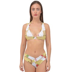 Ice Cream Dessert Summer Double Strap Halter Bikini Set by Dutashop