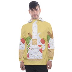 Ice Cream Dessert Summer Men s Front Pocket Pullover Windbreaker by Dutashop