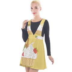 Ice Cream Dessert Summer Plunge Pinafore Velour Dress by Dutashop