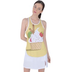 Ice Cream Dessert Summer Racer Back Mesh Tank Top by Dutashop