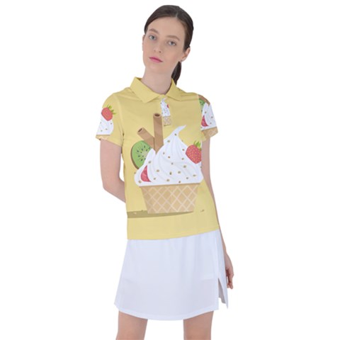 Ice Cream Dessert Summer Women s Polo Tee by Dutashop