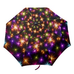 Star Colorful Christmas Abstract Folding Umbrellas by Dutashop