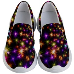 Star Colorful Christmas Abstract Kids Lightweight Slip Ons by Dutashop