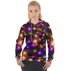 Star Colorful Christmas Abstract Women s Overhead Hoodie