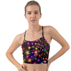 Star Colorful Christmas Abstract Mini Tank Bikini Top by Dutashop