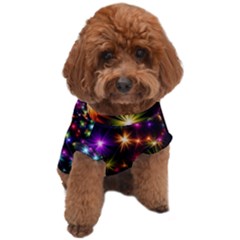 Star Colorful Christmas Abstract Dog T-shirt by Dutashop