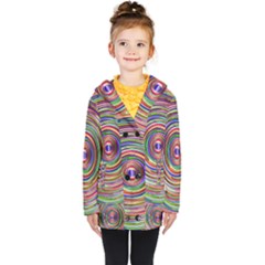 Vectors Background Kids  Double Breasted Button Coat