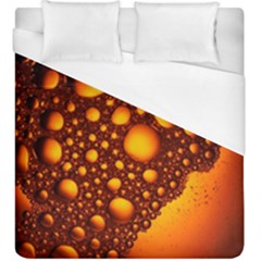 Bubbles Abstract Art Gold Golden Duvet Cover (king Size) by Dutashop