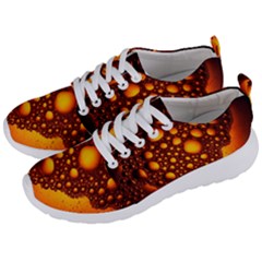 Bubbles Abstract Art Gold Golden Men s Lightweight Sports Shoes by Dutashop