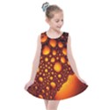 Bubbles Abstract Art Gold Golden Kids  Summer Dress View1