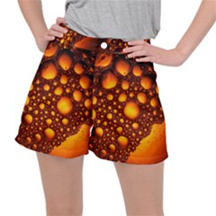 Bubbles Abstract Art Gold Golden Ripstop Shorts