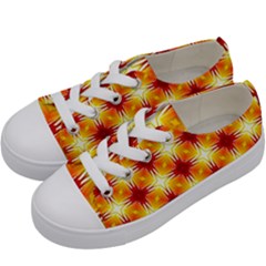 Background Boxes Seamless Kids  Low Top Canvas Sneakers by Dutashop