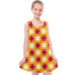 Background Boxes Seamless Kids  Cross Back Dress by Dutashop