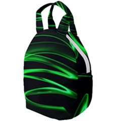 Green Light Painting Zig-zag Travel Backpacks by Dutashop