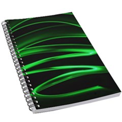 Green Light Painting Zig-zag 5 5  X 8 5  Notebook by Dutashop