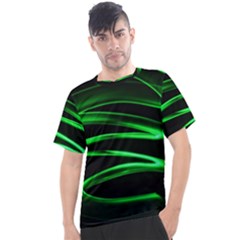 Green Light Painting Zig-zag Men s Sport Top