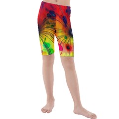 Illustrations Structure Lines Kids  Mid Length Swim Shorts by Dutashop