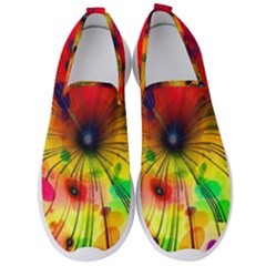 Illustrations Structure Lines Men s Slip On Sneakers