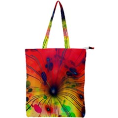 Illustrations Structure Lines Double Zip Up Tote Bag