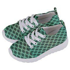 Pattern Texture Geometric Pattern Green Kids  Lightweight Sports Shoes by Dutashop