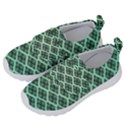 Pattern Texture Geometric Pattern Green Kids  Velcro No Lace Shoes View2