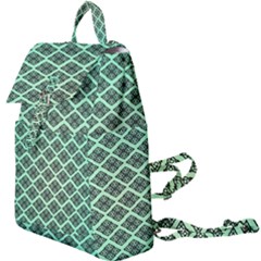 Pattern Texture Geometric Pattern Green Buckle Everyday Backpack