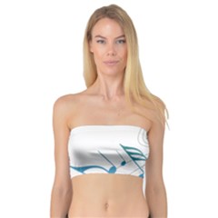 Music Notes Bandeau Top by Dutashop