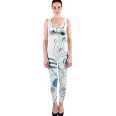 Music Notes One Piece Catsuit by Dutashop