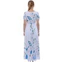 Music Notes High Waist Short Sleeve Maxi Dress View2