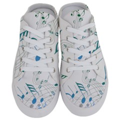 Music Notes Half Slippers by Dutashop