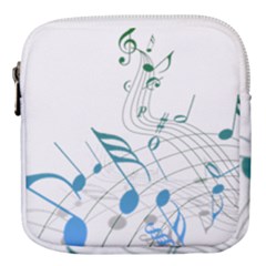 Music Notes Mini Square Pouch