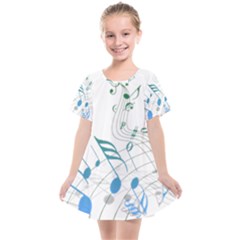 Music Notes Kids  Smock Dress