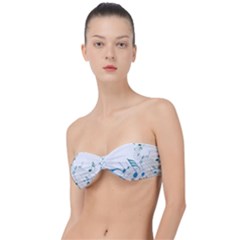 Music Notes Classic Bandeau Bikini Top 